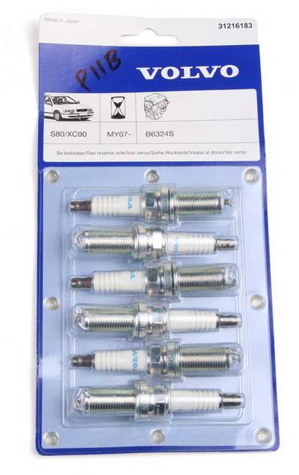 Volvo Spark Plug Set (6 Plugs) 31216183